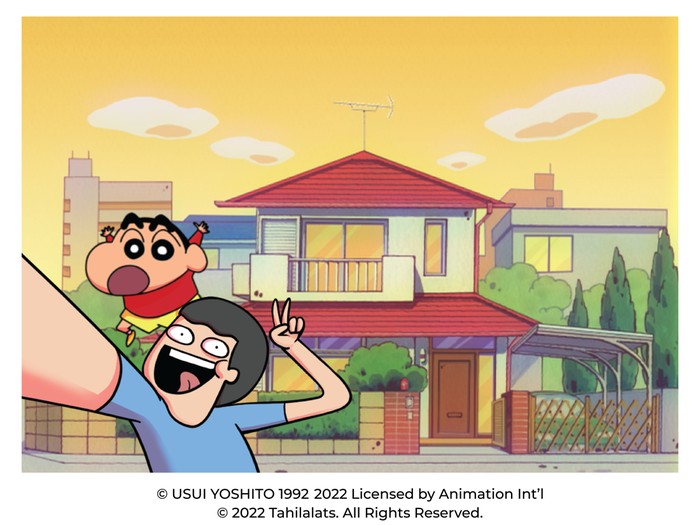 Shinchan kolaborasi dengan Tahilalats.