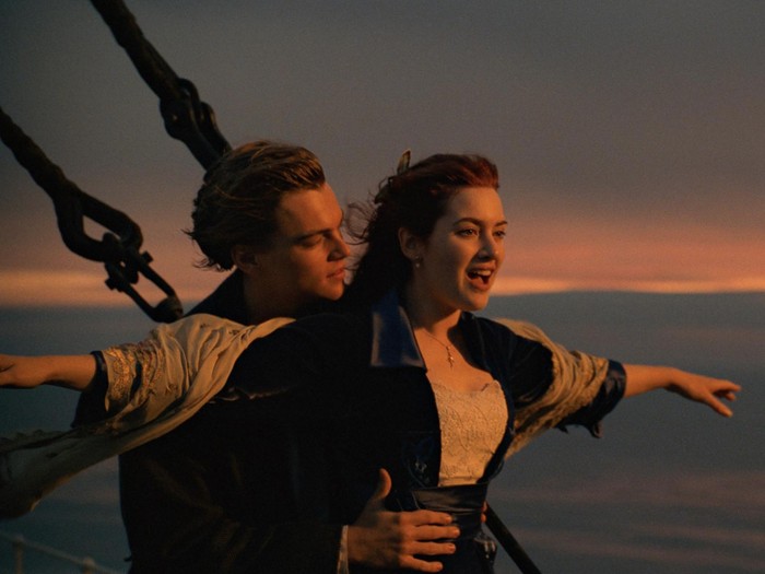 Cuplikan adegan di Titanic (1997).