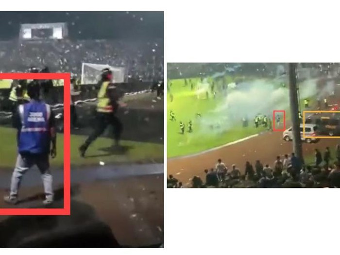 Visual forensik video suasana Kanjuruhan dan obrolan bahagia yang viral di Tragedi Kanjuruhan
