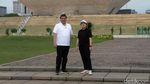 Aksi Balas Pantun dan Sajak Airlangga-Puan Maharani di Monas
