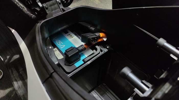 Baterai Motor Listrik Alva One. Foto: Septian Farhan Nurhuda.