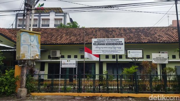 Kantor Kelurahan Sosromenduran, Gedongtengen, Kota Jogja. Dipotret pada Jumat (30/9/2022).