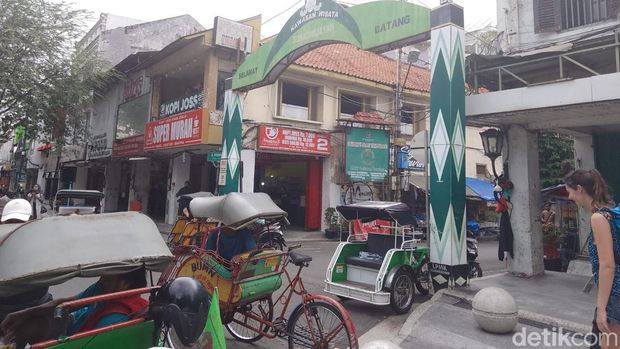Kawasan Kampung Sosrowijayan, Sosromenduran, Gedongtengen, Kota Jogja.