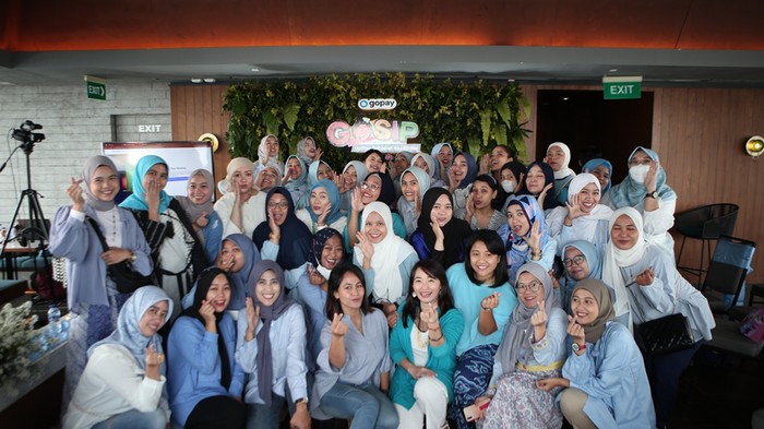 Komunitas GoPay Sahabat Ibu Pintar di acara Welcome Day pada (30/9) di Jakarta