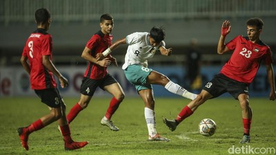 Melihat Lagi Aksi Garuda Muda Bekuk Palestina 2-0