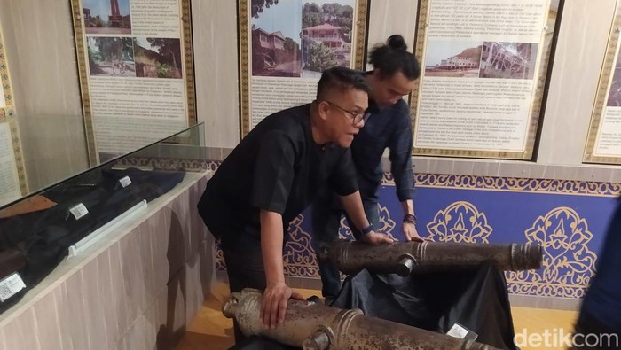 Museum Raja Ali Haji Batam Meriam peninggalan Belanda. (Alamudin Hamapu/detikSumut)