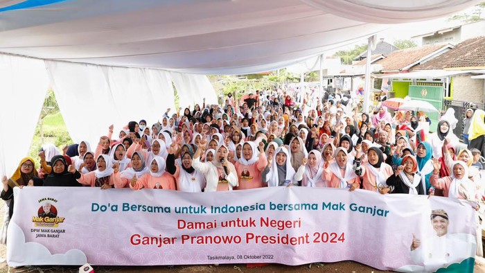 Pendukung Ganjar Pranowo di Tasikmalaya