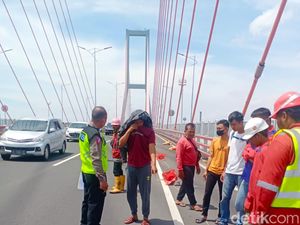 Petugas PUPR Suramadu Tewas Ditabrak Xenia Saat Perbaiki Posisi Traffic Cone