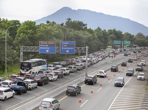 Potret Kemacetan di Jalur Puncak Bogor