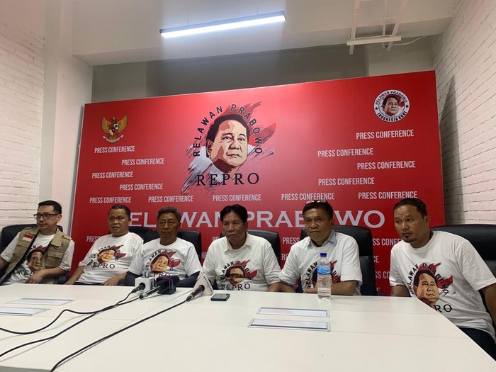 Relawan Prabowo Repro resmikan kantor (Mulia-detikcom)
