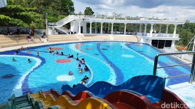Suasana destinasi wisata Eling Bening, Bawen, Kabupaten Semarang, Sabtu (8/10/2022).