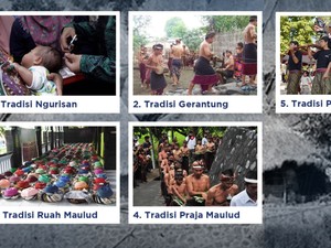 7 Tradisi Maulid Nabi di NTB, Ada Bunga Kertas dengan Gantungan Roti & Uang