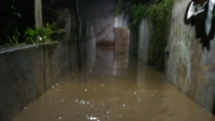 Banjir di Kampung Bebek Bogor