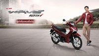 Motor bebek ini diluncurkan di Thailand. All New Honda Wave 125i hadir dengan konsep Pemimpin yang dipercaya semua orang”. Motor ini mengusung desain sporty dengan frame baru. Foto: Dok. AP Honda Thailand