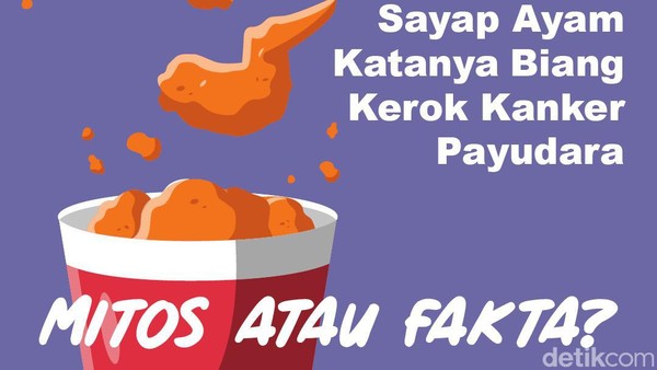 Makan Sayap Ayam Bikin Kanker Payudara? Dokter Beberkan Faktanya