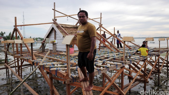 Selain memancing ikan laut, sebagaian masyarakat di Pulau Selaru, Kepulauan Tanimbar, Maluku, juga membuat apung. Yuk lihat cara pembuatannya.