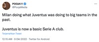 AC Milan berhasil mengalahkan Juventus dengan skor akhir 2-0 di San Siro tadi malam.