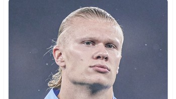Saat ini baru bulan Oktober tapi Haaland sudah melesakkan 20 gol. Foto: Twitter