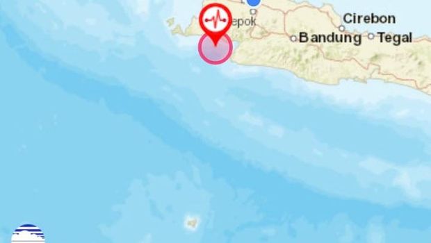 Titik gempa di Bayah, Banten (dok. BMKG)