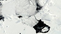 Posisi ke-7 ada Gunung Es B-31. Gunung es raksasa ini mengapung melintasi Teluk Pulau Pinus. Luas areanya mencapai 660 km persegi.