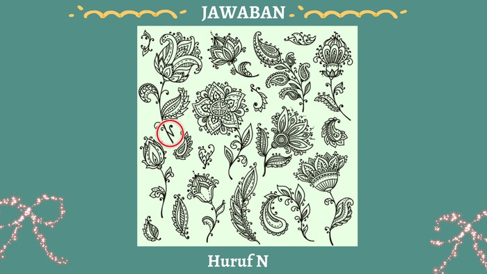 Bisa menemukannya detikers? Jawabannya huruf N.