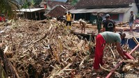 Kondisi pascabanjir di Desa Tasikmadu, Kecamatan Watulimo/Foto: Adhar Muttaqin/detikJatim