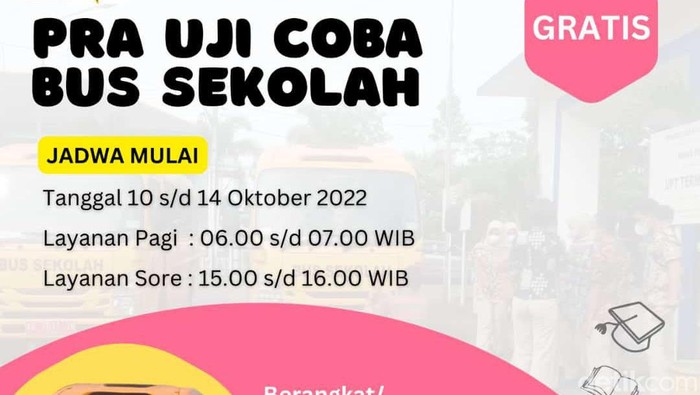 Layanan bus sekolah untuk mengakomodir pelajar di Kulon Progo, DIY, Senin (10/10/2022).