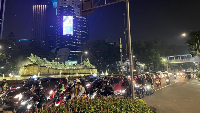 Demo di Patung Kuda bubar, lalin dibuka kembali