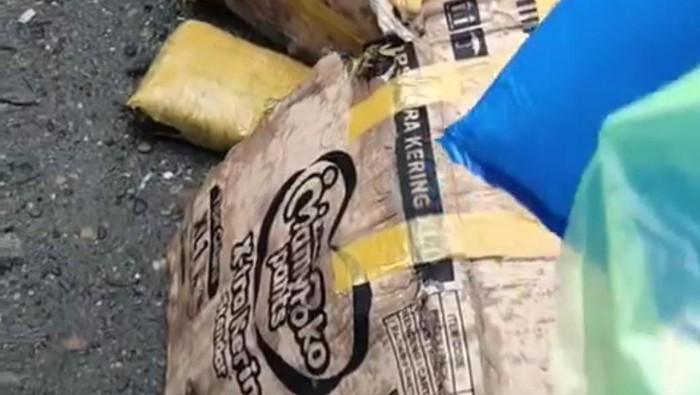 Dua kardus berisi ganja di Deli Serdang