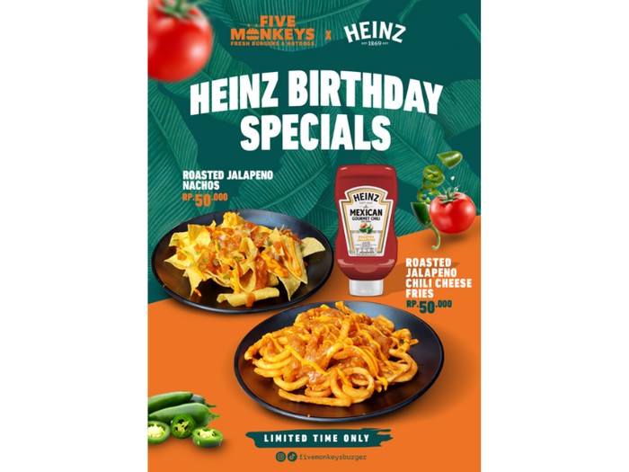 HEINZ & Five Monkeys Luncurkan 2 Menu Spesial