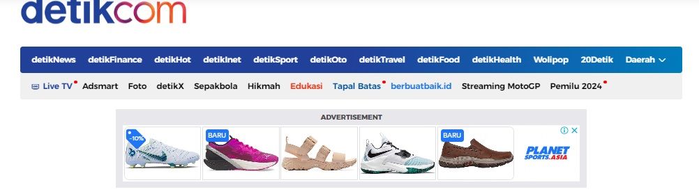Contoh iklan display.