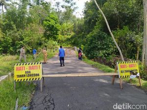 Fondasi Jembatan Semawang Magelang Longsor, Jalan Ditutup