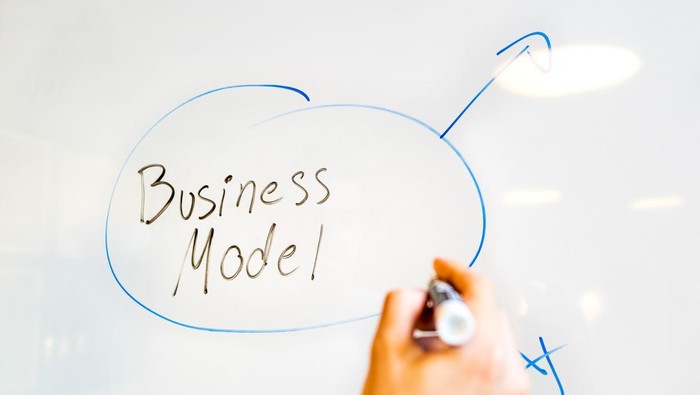 Ilustrasi model bisnis lean canvas.