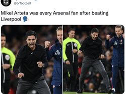 Meme Arsenal Taklukkan Liverpool dan Kembali ke Puncak