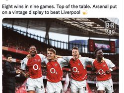 Meme Arsenal Taklukkan Liverpool dan Kembali ke Puncak