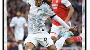 Sementara akun resmi Liverpool mengabarkan kekalahan mereka di kandang Arsenal. Foto: Twitter