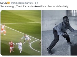 Trent Alexander-Arnold bertanggung jawab atas kekalahan Liverpool 2-3 dari Arsenal di Premier League. (Foto: Twitter)