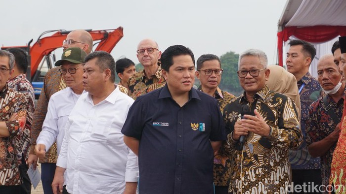 Menteri BUMN Erick Thohir di Mojokerto