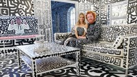 Seluruh rumah itu nyata, semuanya corat-coret, corat-coret itu semua corat-coret tangan untuk animasi. Ini bukan CGI. kata Cox. Foto: Getty Images/Gareth Fuller