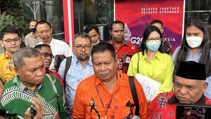 Tim pengacara Lukas Enembe mendatangi KPK (Hanafi-detikcom)
