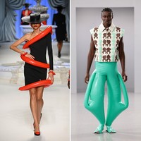 Time to blown away. Bereksperimen dengan material yang tak biasa menjadi pendekatan para desainer dan label seperti Moschino, Harri, dan Botter untuk tren Spring 2023. Mereka kompak mengaplikasikan bahan yang dapat digelembungkan (inflatable) untuk koleksi busana siap pakai. (Foto: Getty Images)