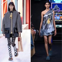The bigger, the better. Segala sesuatunya serba ekstra di koleksi Spring 2023 persembahan Fendi, JW Anderson, dan Louis Vuitton. Entah itu dalam siluet pakaian, dekorasi yang menghiasinya, dan aksesori. (Foto: Getty Images)