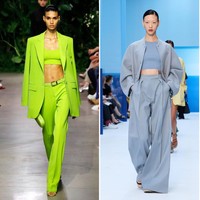 One way love. Tren busana monokrom masih akan tetap diminati untuk Spring 2023. Setidaknya demikian yang terasa dari koleksi Michael Kors, Max Mara, dan Ferragamo. (Foto: Getty Images)