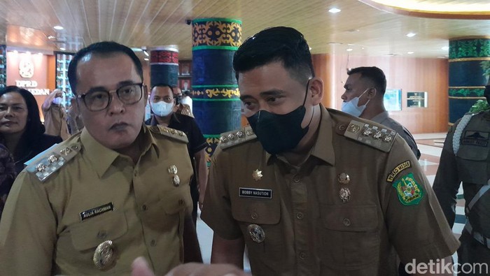 Wali Kota Medan Bobby Nasution dan Wakil Wali Kota Medan Aulia Rachman.