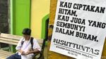 10 Hari Tragedi Kanjuruhan, Tulisan Usut Tuntas Bertebaran