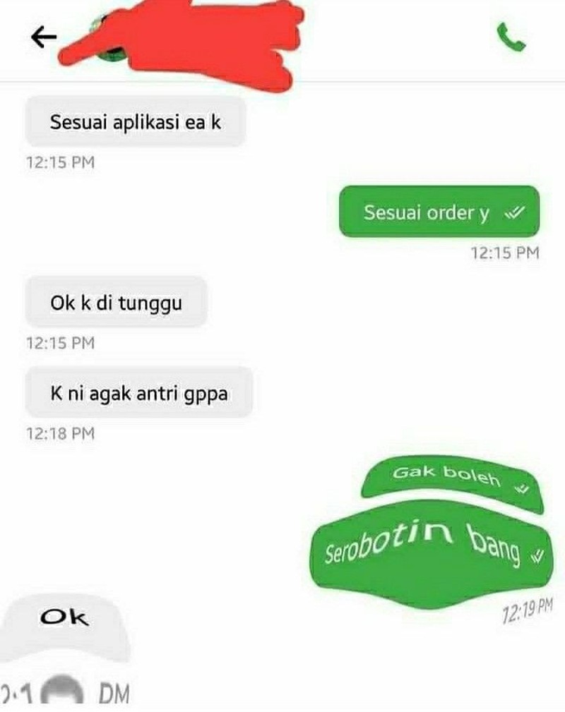 Kumpulan Chat Lucu Ojol dengan Penumpang, Yakin Bisa Tahan Ketawa?