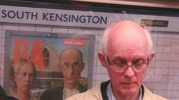 Apakah pria ini yang jadi model lukisan klasik itu? Foto: Bored Panda