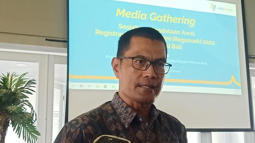 Kepala Badan Pusat Statistik (BPS) Provinsi Bali, Hanif Yahya ditemui detikBali pada Selasa (11/10/2022), di Denpasar, Bali.