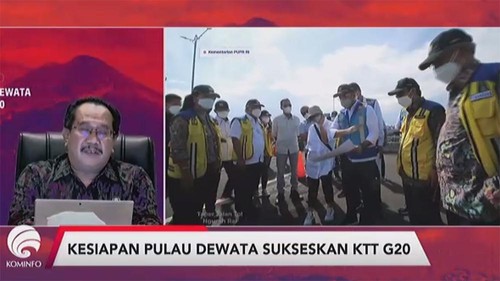 Kepala Dinas Komunikasi, Informasi, dan Statistik Provinsi Bali, I Gede Pramana, saat menyampaikan persiapan pelaksanaan KTT G20 secara online, Selasa (11/10/2022).