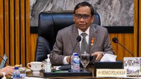 Pertemuan ini dipimpin langsung oleh Menko Polhukam Mahfud Md.